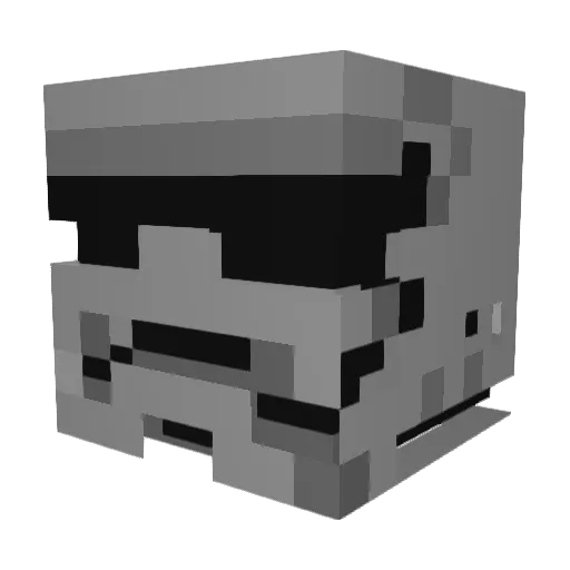 BOUBY28 Minecraft avatar head, 3D render