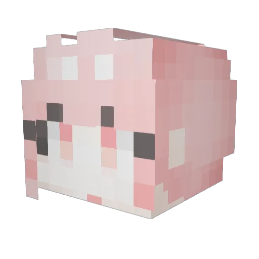 BOX369 Minecraft avatar head, 3D render