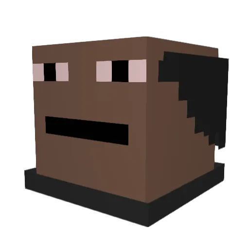 BOYS6857 Minecraft avatar head, 3D render