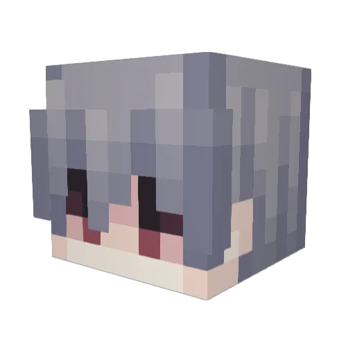 BOZERR Minecraft avatar head, 3D render