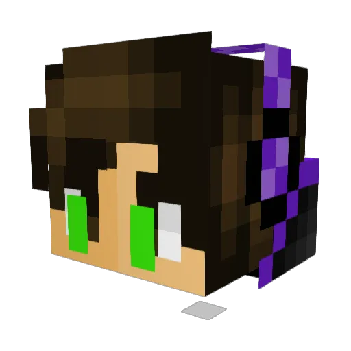 BPK2003 Minecraft avatar head, 3D render