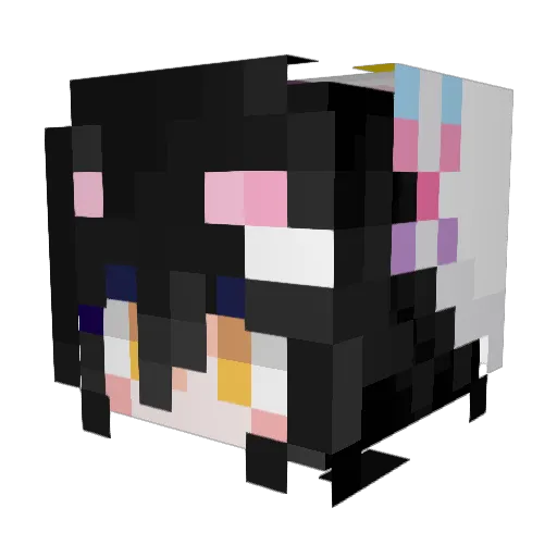 BPM200 Minecraft avatar head, 3D render