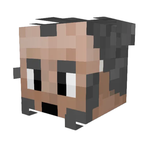BPain Minecraft avatar head, 3D render
