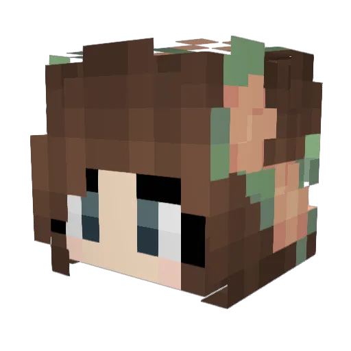 BPrimrose Minecraft avatar head, 3D render