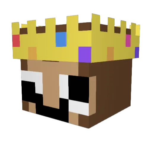 BQBxiebro Minecraft avatar head, 3D render