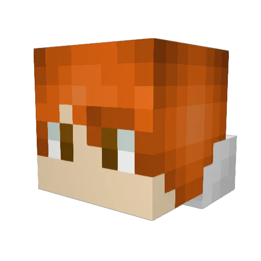 BQuayle Minecraft avatar head, 3D render