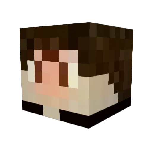 BR01DB Minecraft avatar head, 3D render