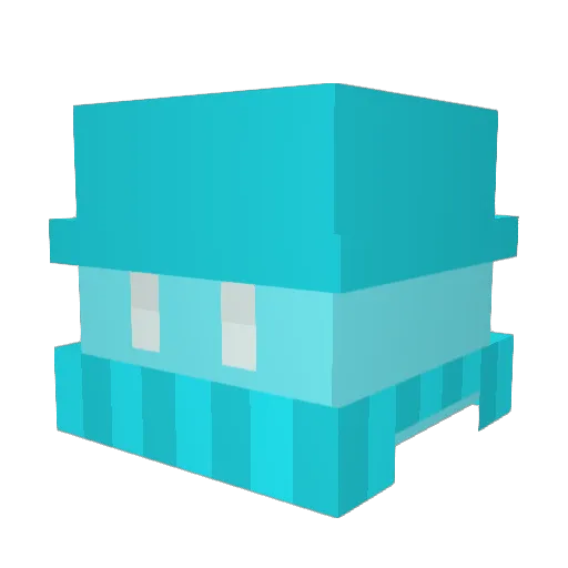 BR1DG3RR Minecraft avatar head, 3D render
