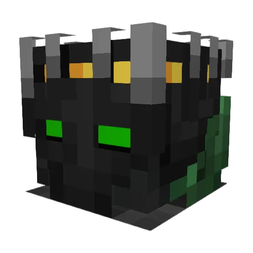 BR1GHTS1DE_o7 Minecraft avatar head, 3D render