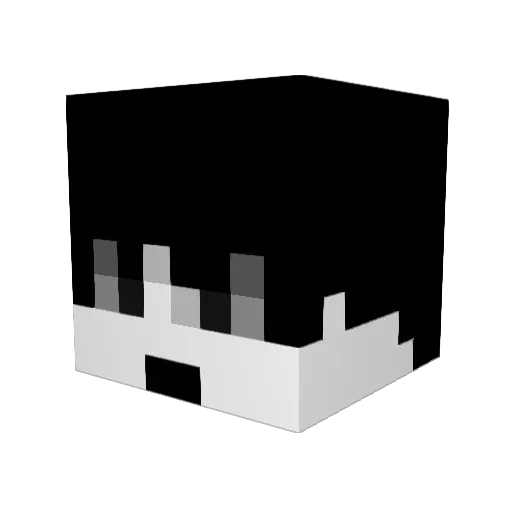 BR8 Minecraft avatar head, 3D render