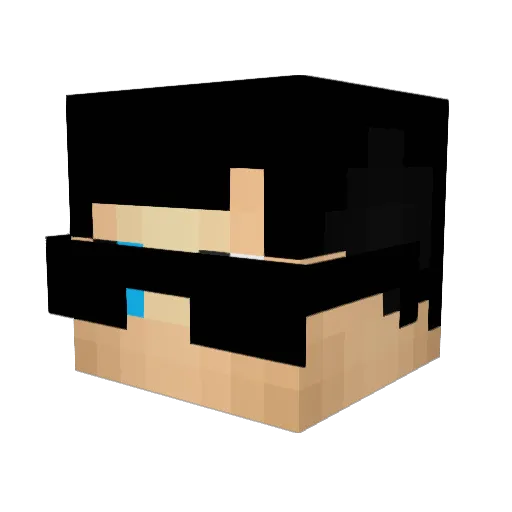 BRAIA_FPS Minecraft avatar head, 3D render
