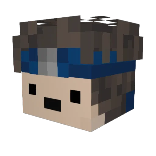 BRAKYYY_55 Minecraft avatar head, 3D render