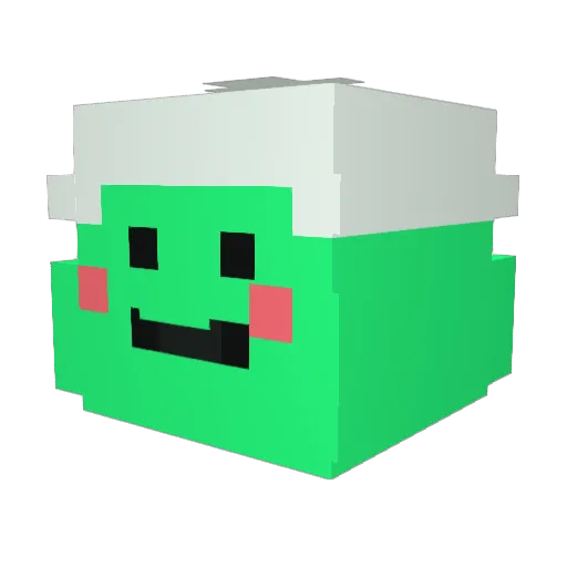 BRAMELZINGA69 Minecraft avatar head, 3D render