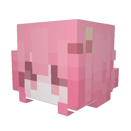 BRB_KAWAAIII Minecraft avatar head, 3D render