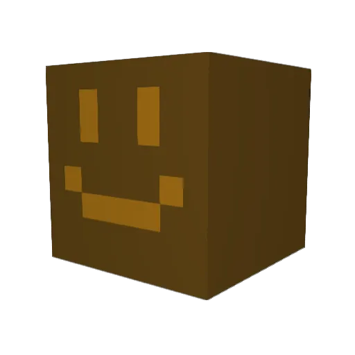BREAD_MAN_24 Minecraft avatar head, 3D render