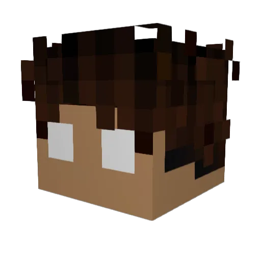 BREGOLINN Minecraft avatar head, 3D render