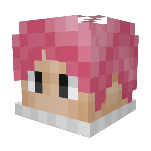 BREIZHH Minecraft avatar head, 3D render