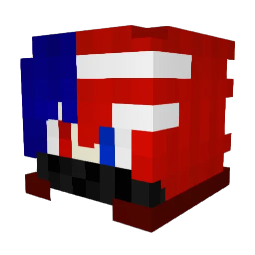 BREKsLUIGI Minecraft avatar head, 3D render