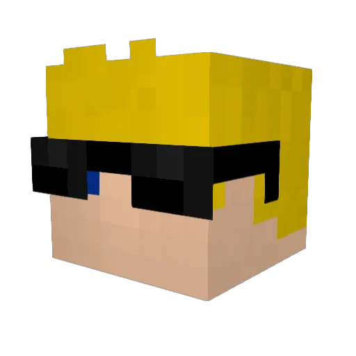 BRENDISH_TV Minecraft avatar head, 3D render