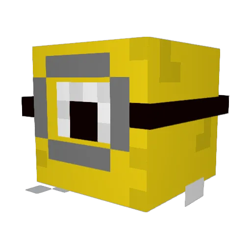 BRINKBABY Minecraft avatar head, 3D render