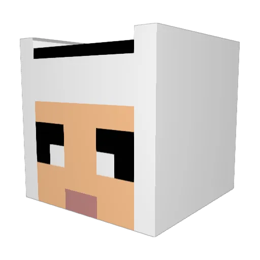BROJACK2000 Minecraft avatar head, 3D render