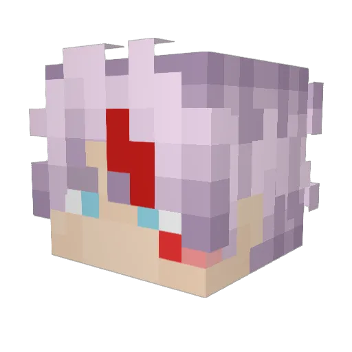 BROLYWEED Minecraft avatar head, 3D render