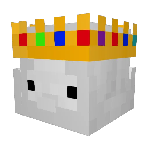 BROT_Sucht Minecraft avatar head, 3D render