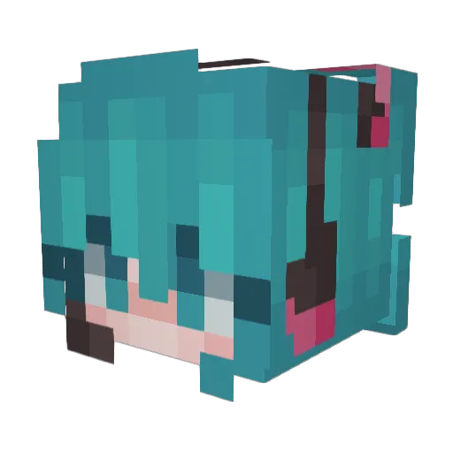 BRP1 Minecraft avatar head, 3D render