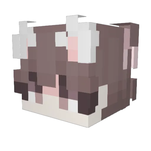 BRS0511 Minecraft avatar head, 3D render