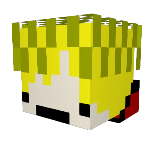 BRTH_ Minecraft avatar head, 3D render