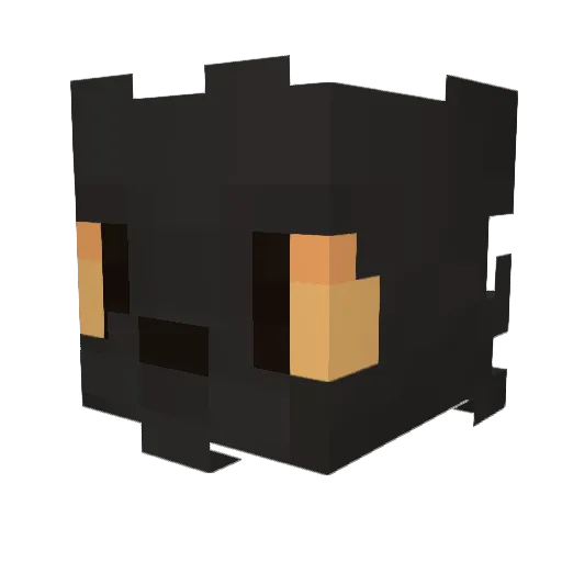 BRUHBU Minecraft avatar head, 3D render