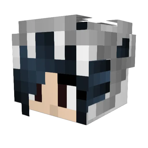 BRUMATU Minecraft avatar head, 3D render