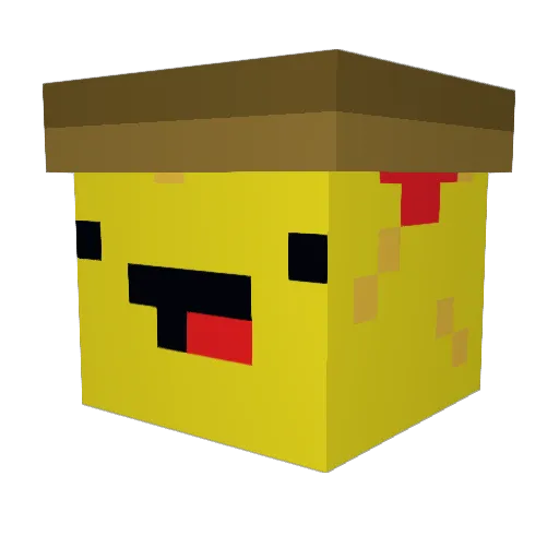 BRUMIII Minecraft avatar head, 3D render