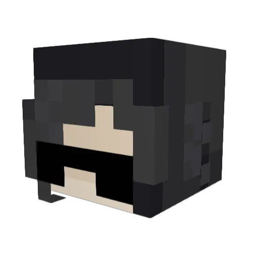 BRUPYA Minecraft avatar head, 3D render