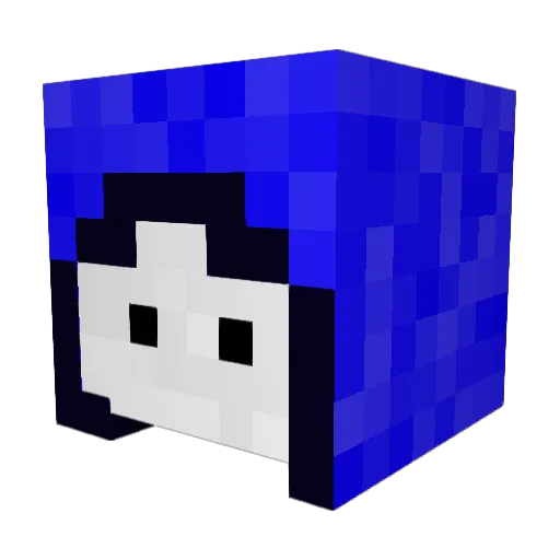 BRUT3_ Minecraft avatar head, 3D render