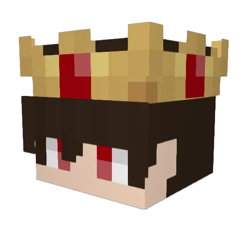 BRUUNER Minecraft avatar head, 3D render