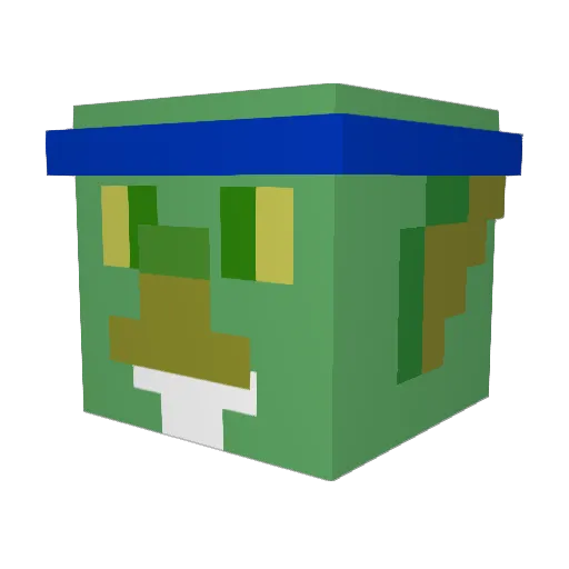 BRXH_ Minecraft avatar head, 3D render