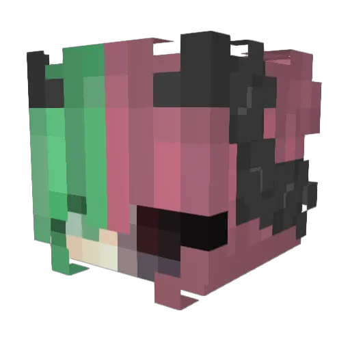 BRX_Pinstriper Minecraft avatar head, 3D render