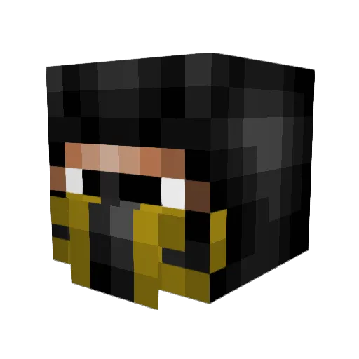 BRZ60 Minecraft avatar head, 3D render