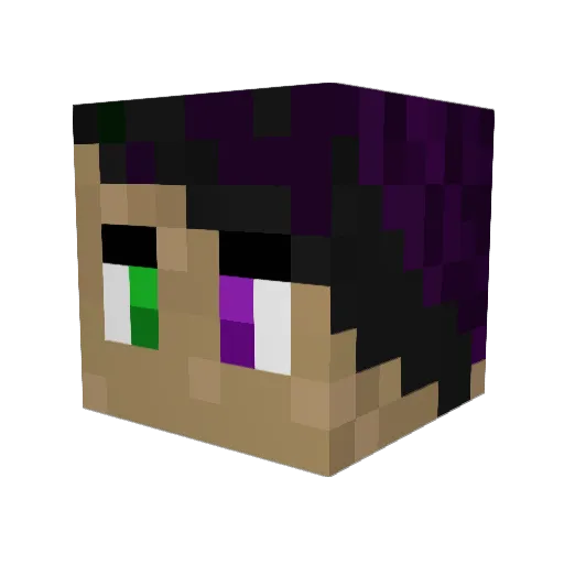 BRampage26 Minecraft avatar head, 3D render
