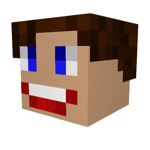 BRick1993 Minecraft avatar head, 3D render