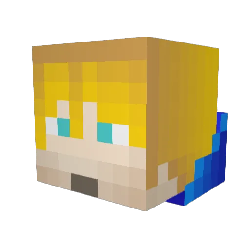 BRuNiToGV Minecraft avatar head, 3D render