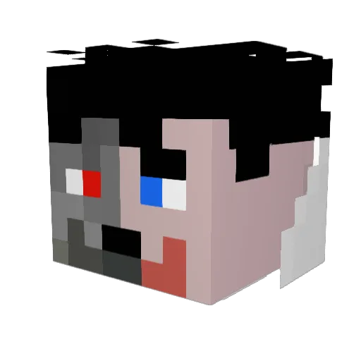 BS2475 Minecraft avatar head, 3D render