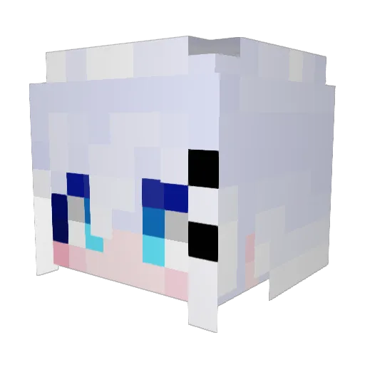 BS316 Minecraft avatar head, 3D render