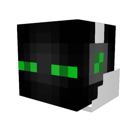 BSL71 Minecraft avatar head, 3D render