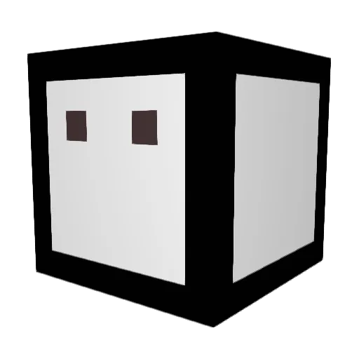 BSM1237 Minecraft avatar head, 3D render