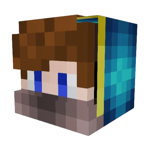 BSOOMEY Minecraft avatar head, 3D render