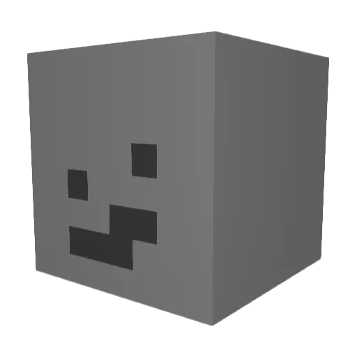 BSWBSW Minecraft avatar head, 3D render