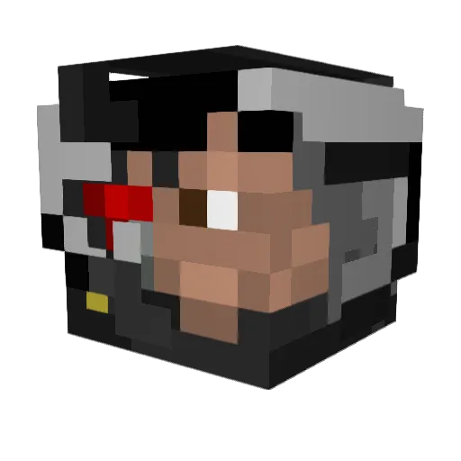 BSYsis Minecraft avatar head, 3D render