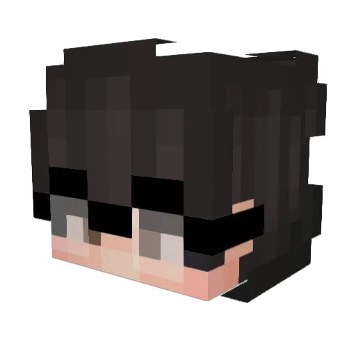 BSoapIbz Minecraft avatar head, 3D render